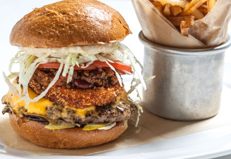 Guy's American Kitchen Ringer Burger