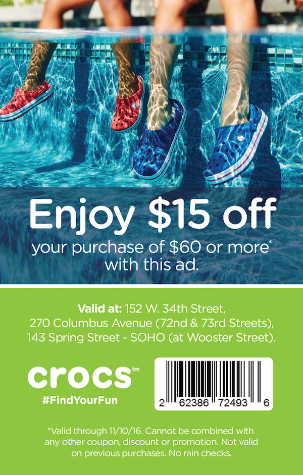 crocs coupons online