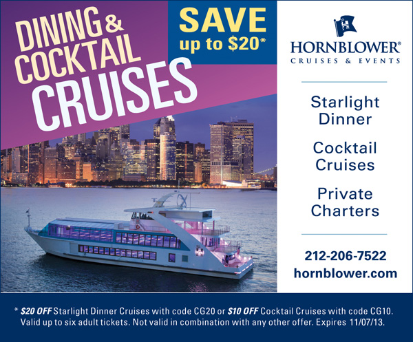 Hornblower discount coupons