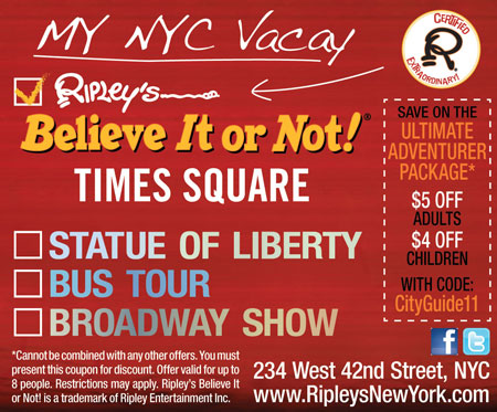 Ripley's believe it or not discount coupons