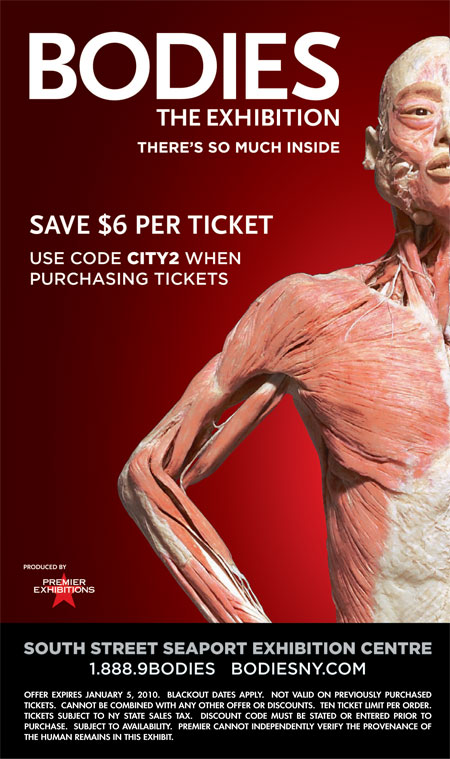 Bodies exhibit discount coupons
