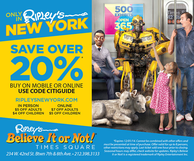 Ripley's believe it or not nyc coupon 2018
