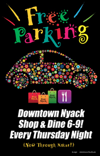 Free Parking in downtown Nyack