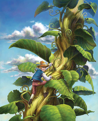 Jack and the Beanstalk; cartoon; drawing