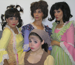 Cinderella, stepmother, and evil stepsisters The evil stepsisters take the stage at Elmont Children's Theatre and the Theatre at Westbury, August 2 and August 17.