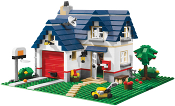 lego house with garage