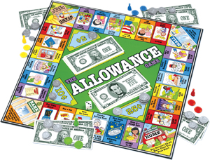 Allowance board game; The Allowance Game