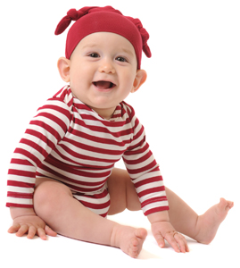 Yala Bamboo Dreams double-knot hat and onesie in red