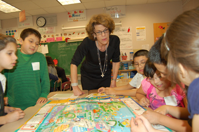 Diane D'Erasmo, a Junior Achievement board member who is listed at number 23 on the 2010 Wall Street Journal list of the 25 most powerful women in banking, helps teach students financial literacy at PS 212. Diane D'Erasmo; More Than Money program