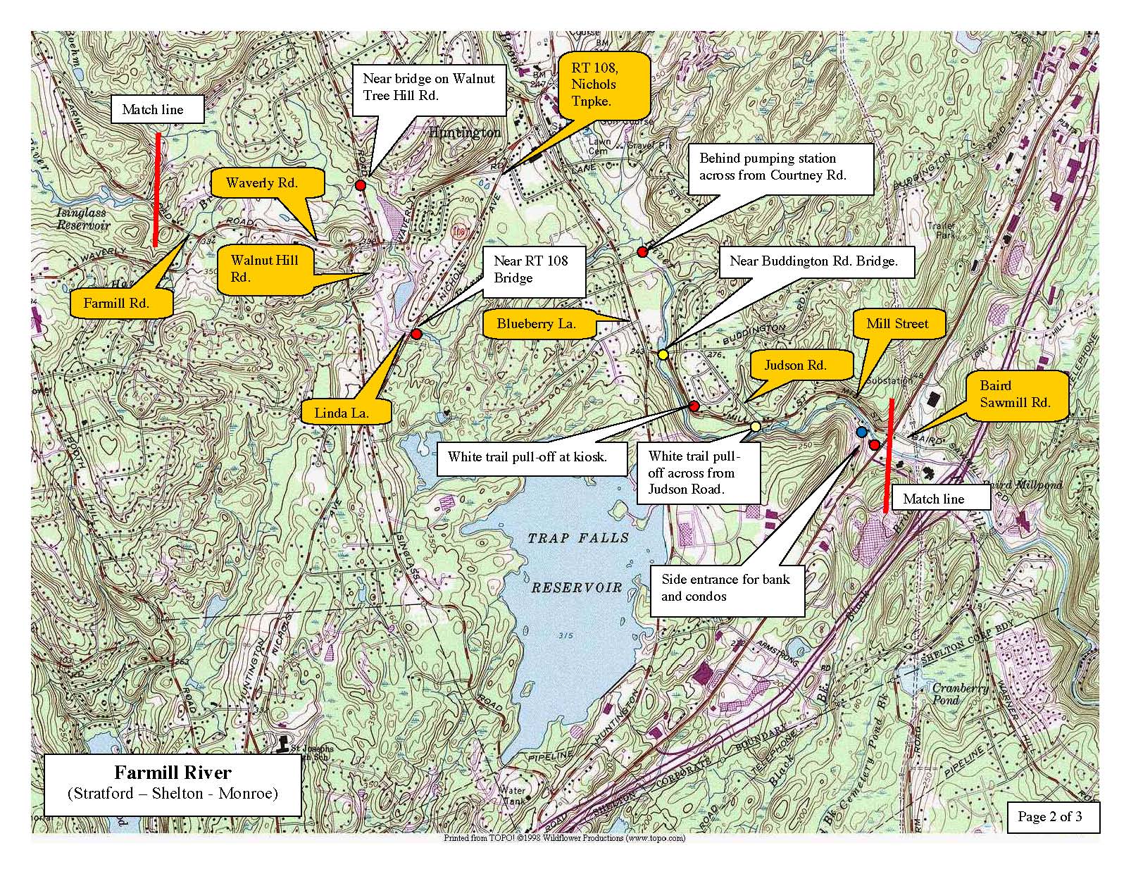 farmill-river-shelton, trout-stocking-map-page-two