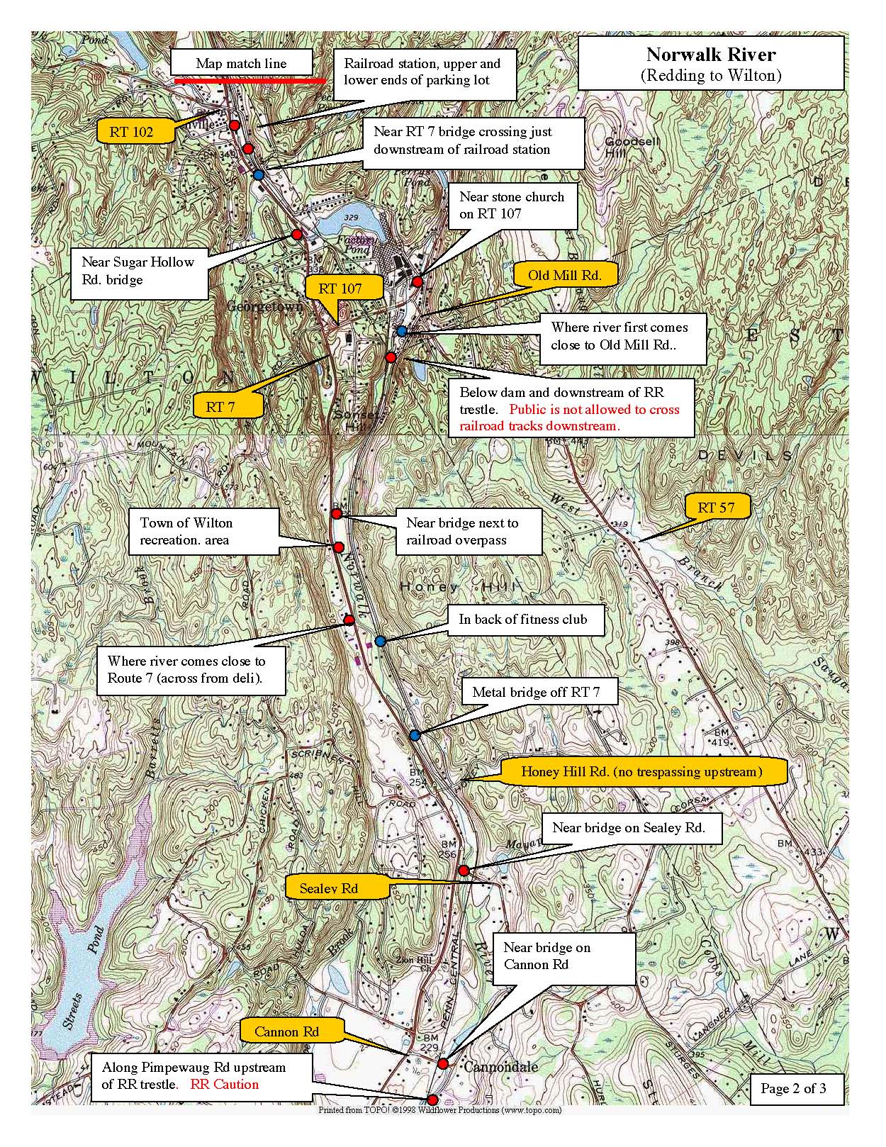 norwalk-river-redding, trout-stocking-map-page-2