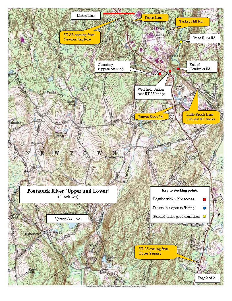 pootatuck-river-newtown, trout-stocking-map-page-2