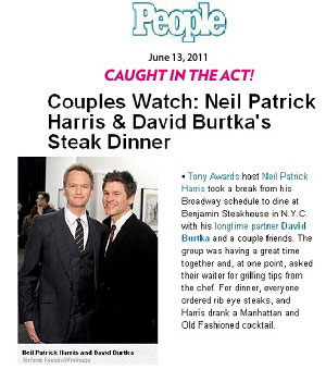 Neil Patrick Harris in People magazine
