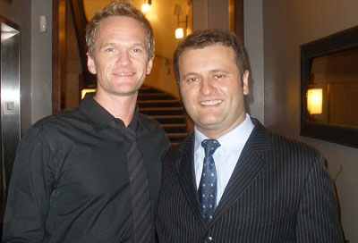 Neil Patrick Harris dines at Benjamin Steakhouse in NYC