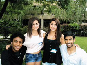 Photo by Debbie Chousa/SUNY Rockland Dalmar Abuzeid and Raymond Ablack of "Degrassi"