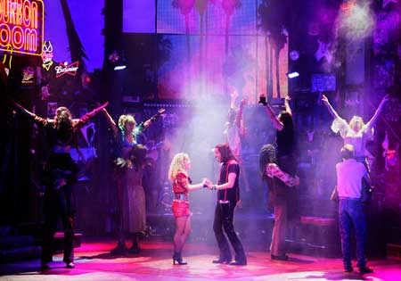 The Broadway cast of Rock of Ages