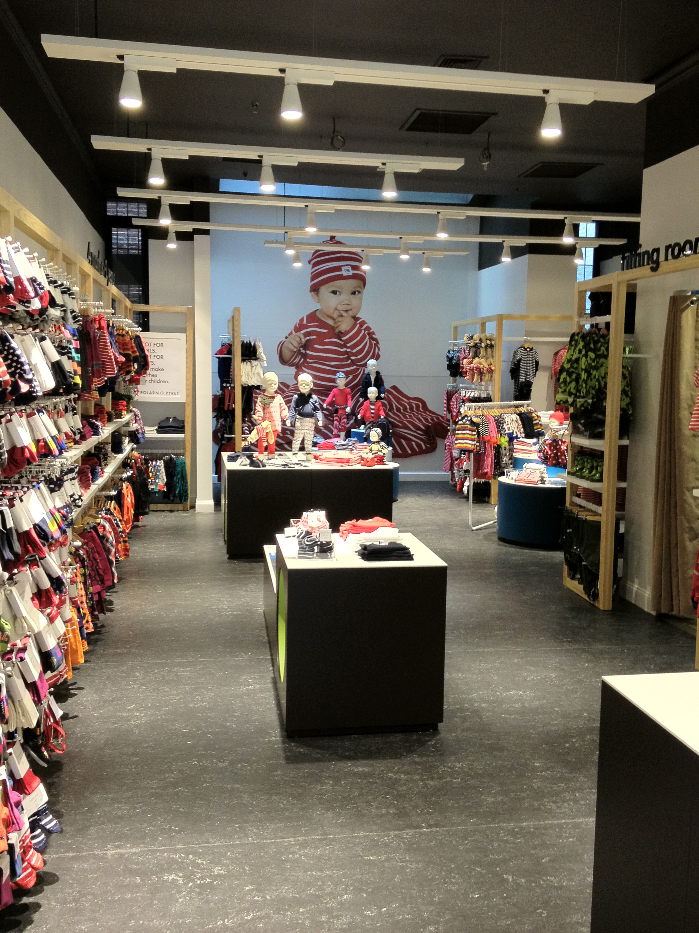 Photo courtesy of Demmerle Design Studio Polarn O. Pyret recently opened two stores in Manhattan