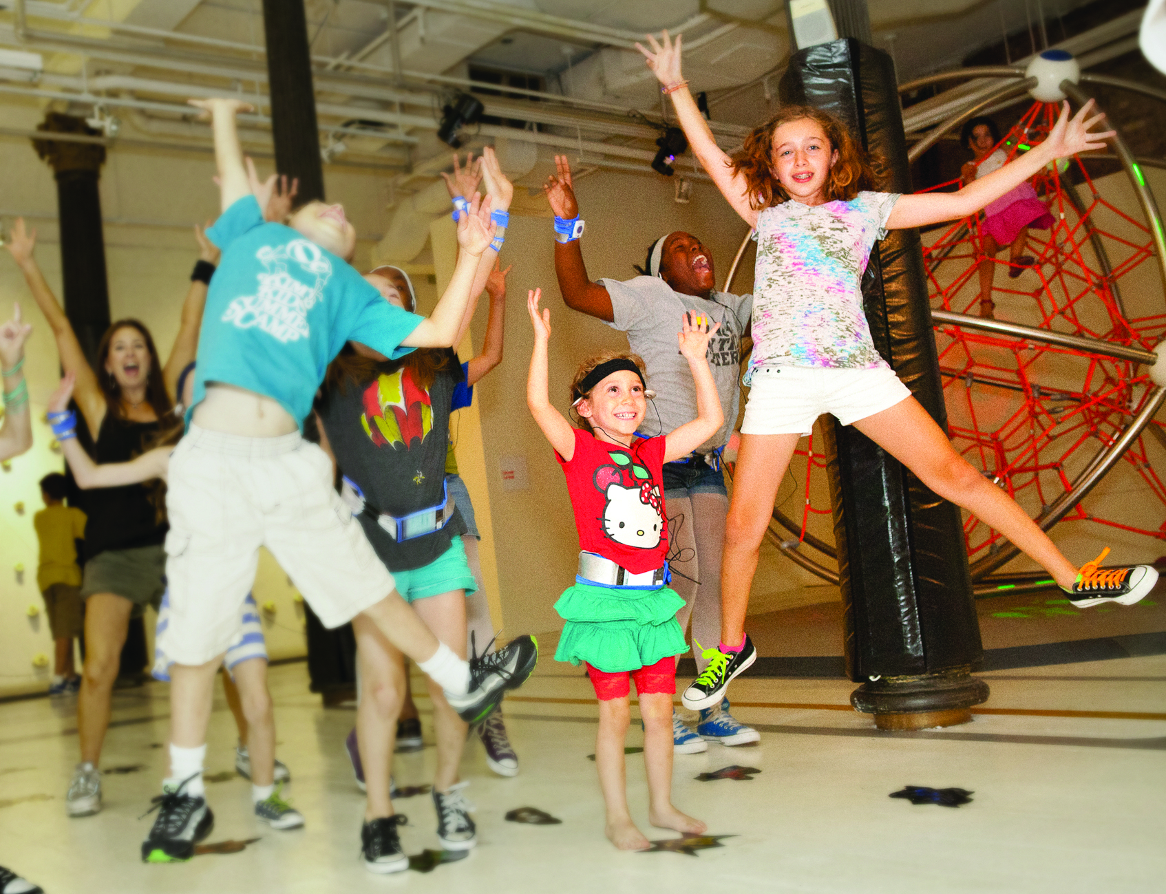 Inga Moren Kids use their bodies and brains to complete their fun mission at Exerblast.