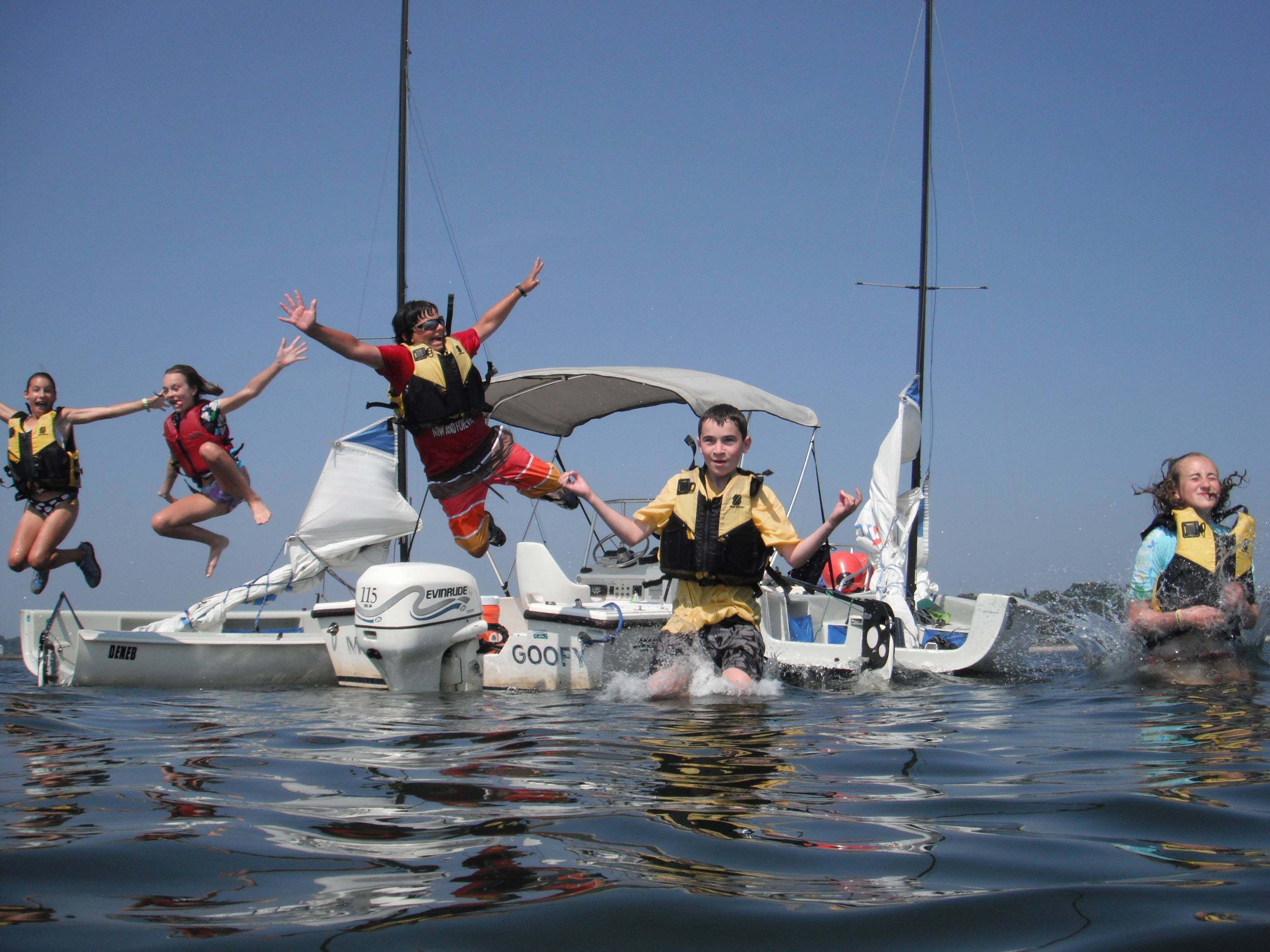  boat building, building a boat out of recycled materials, and racing