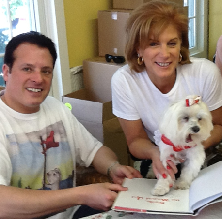 Courtesy Michael and Linda Amiri Michael and Linda Amiri with Maltese dog Shellie