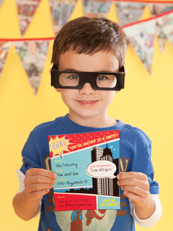 Superhero Printable Invitations; Courtesy One Charming Party Superhero Printable Invitations; Courtesy One Charming Party