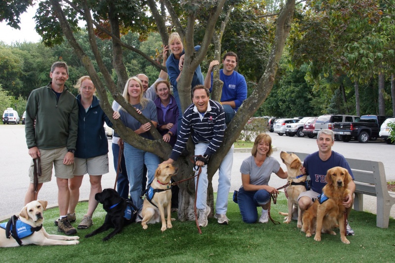 Guiding Eyes for the Blind dogs help families with kids with autism