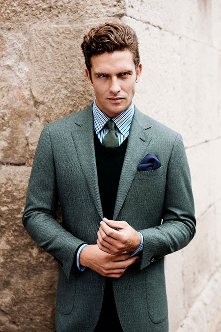 Super 150 Italian Handmade Sport Jacket at Robbie & Co. NYC