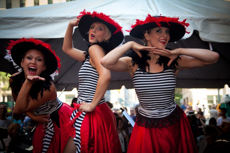Photo by Junenoire Mitchell can can dancers at bastille day in manhattan