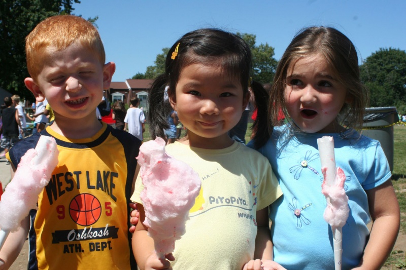 Courtesy Camps 'R' Us campers eating cotton candy