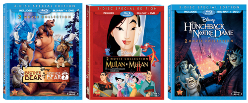 Disney's Brother Bear, Mulan, The Hunchback of Notre Dame