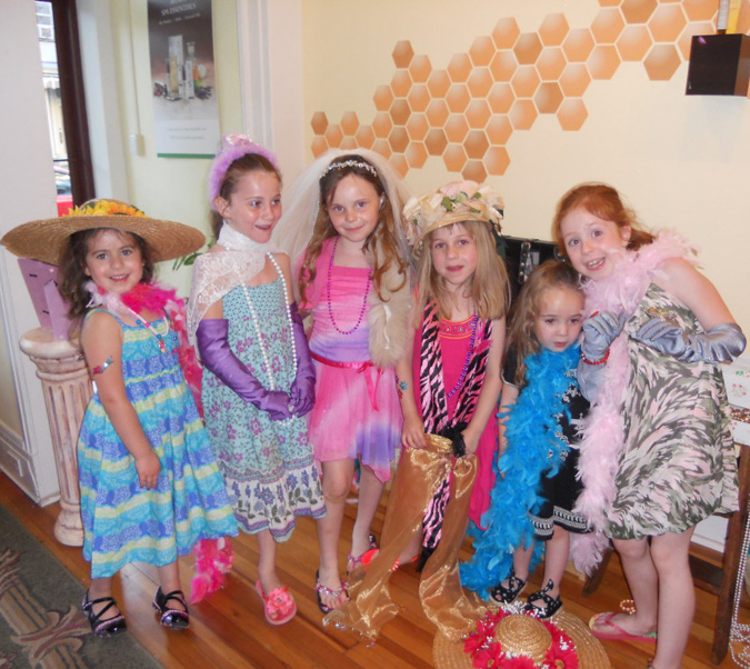 Courtesy Bee Spa and Retail Store girls dress up for tea party