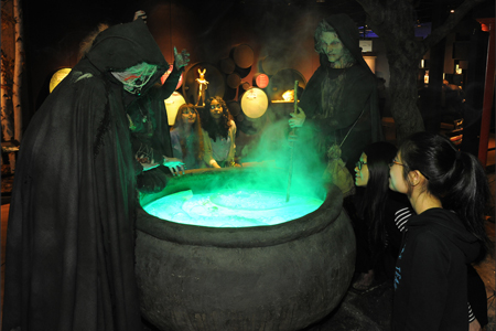 Witches brew from Macbeth at AMNH's Power of Poison exhibit