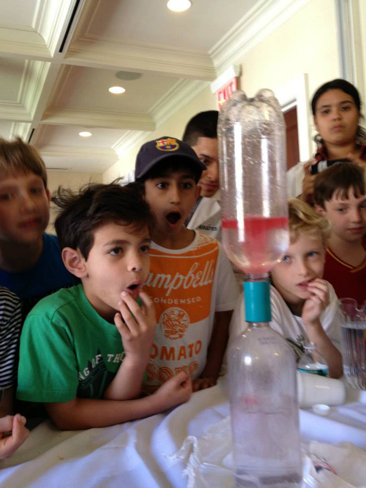 Courtesy SciTech Kids kids created a tornado in a bottle