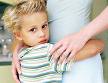 Tips to cope with separation anxiety boy hugging mother