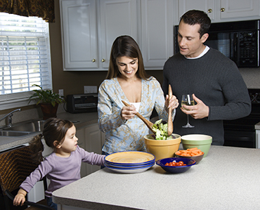 Regular Family Routines May Impact Children's Social-Emotional Health family eating dinner