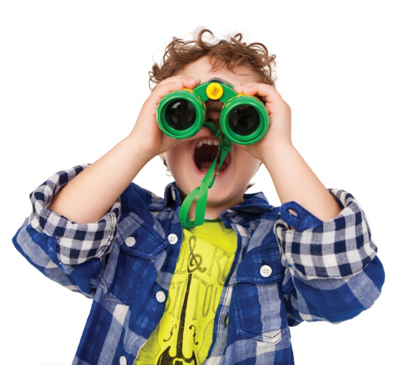 boy with binoculars boy with binoculars