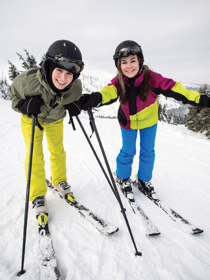 kids skiing kids skiing